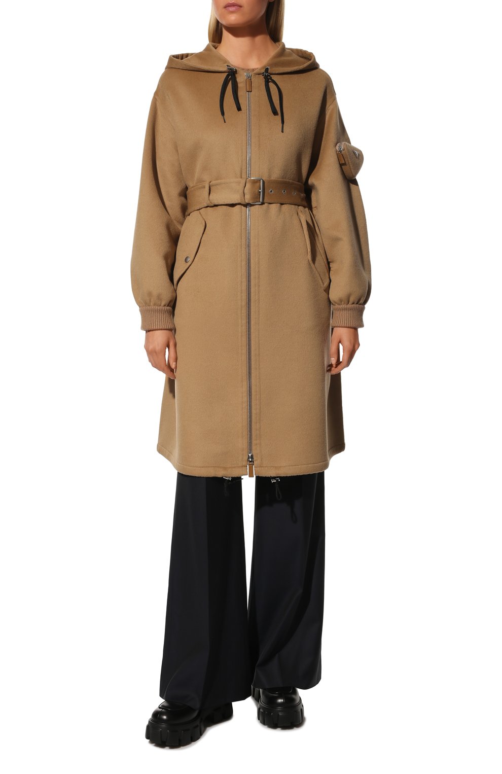 Шерстяное пальто PRADA, арт. P691OH-03H-F0040-212, фото 3