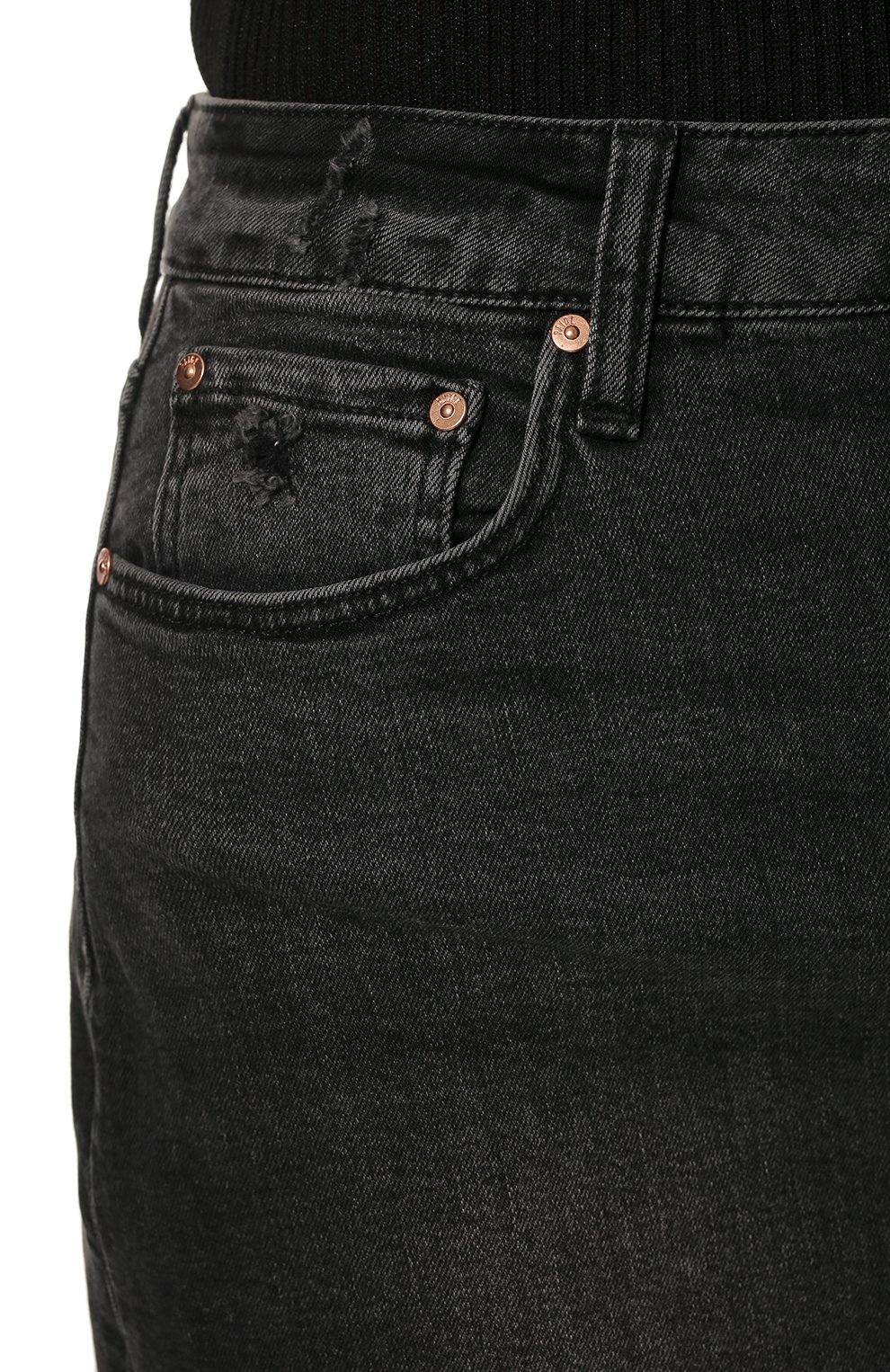 Джинсовая юбка PAIGE темно-серого цвета по цене 26900 руб., арт. 7219B80-5894, фото 5 Джинсовая юбка PAIGE, арт. 7219B80-5894, фото 5