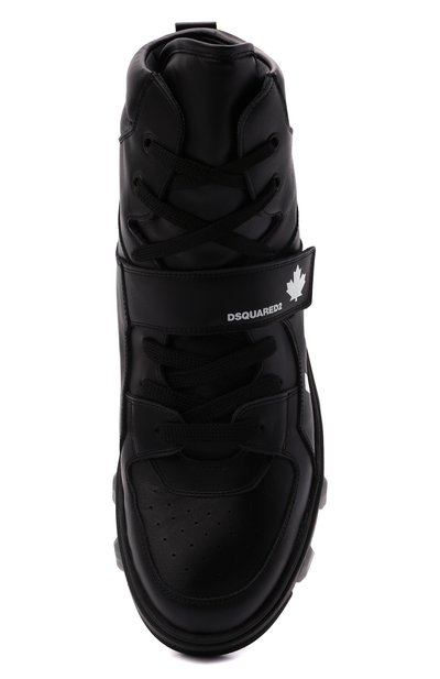 Кожаные кеды basket icon DSQUARED2, арт. SNM0182 01500001, фото 5