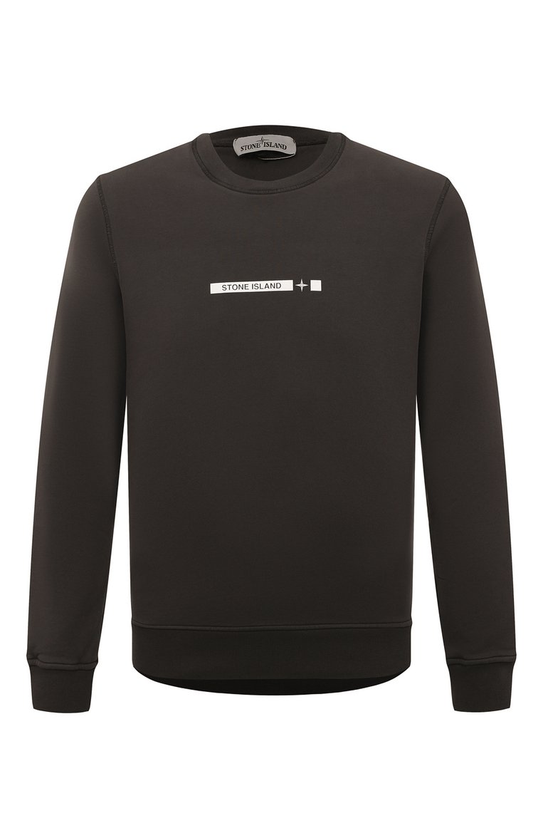 Мужской темно-серый хлопковый свитшот STONE ISLAND купить в интернет ...