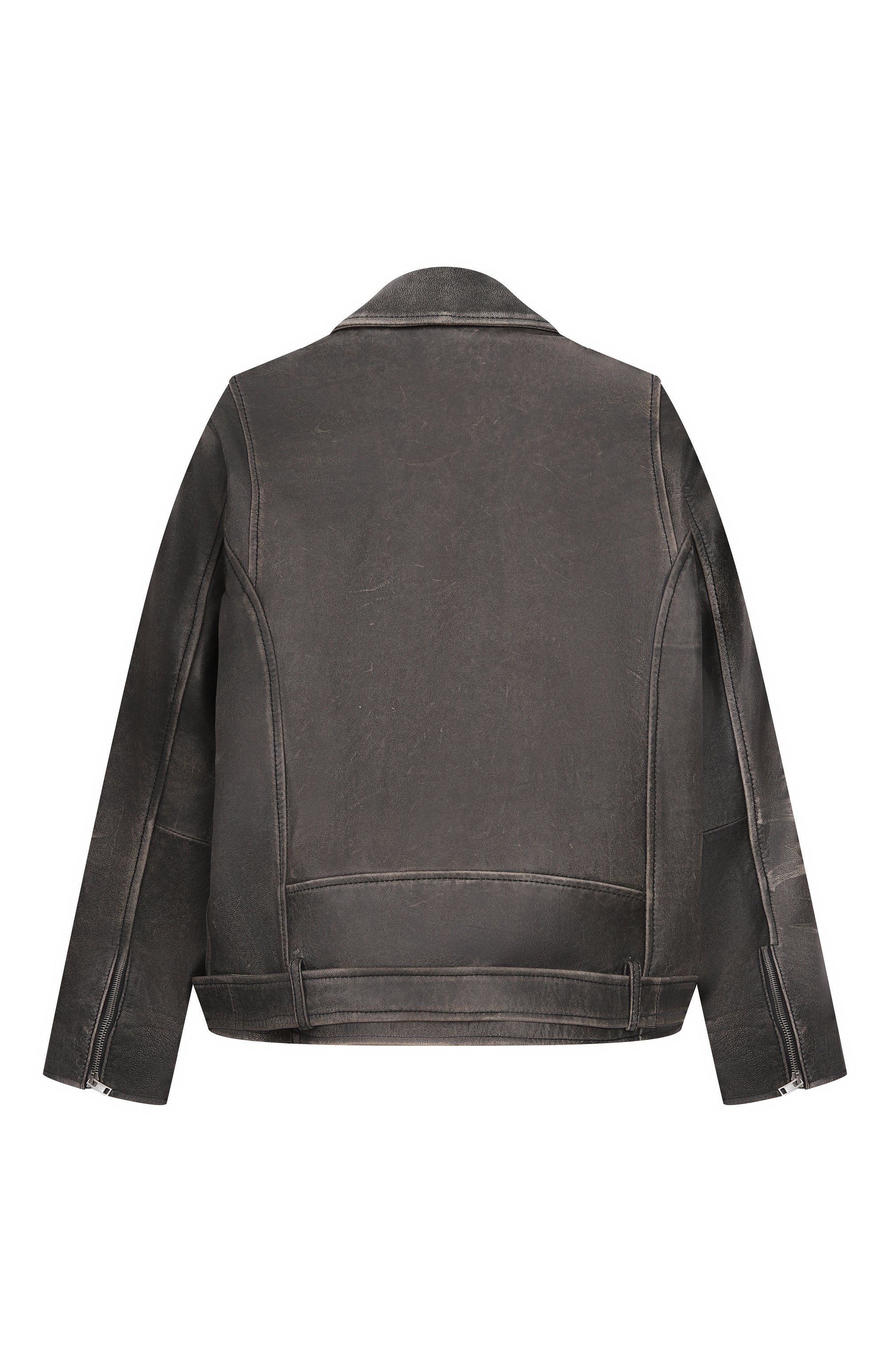 Кожаная куртка MARNI темно-серого цвета по цене 66550 руб., арт. M01585/M00VF, фото 2 Кожаная куртка MARNI, арт. M01585/M00VF, фото 2