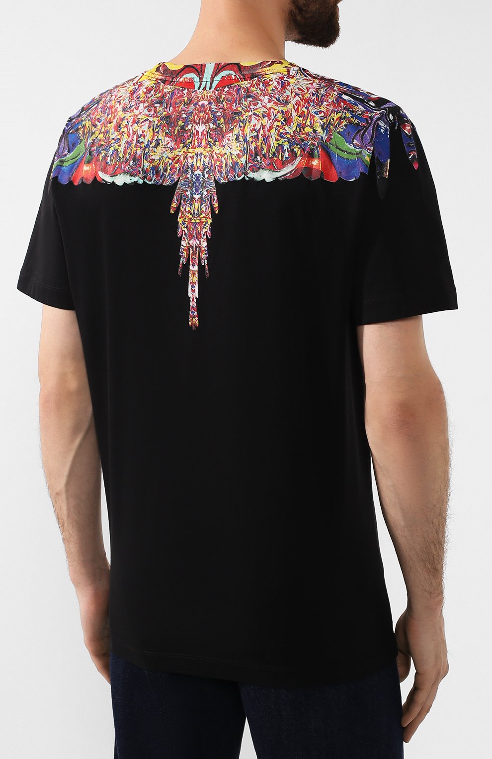 Хлопковая футболка MARCELO BURLON, арт. CMAA018F19001022, фото 4