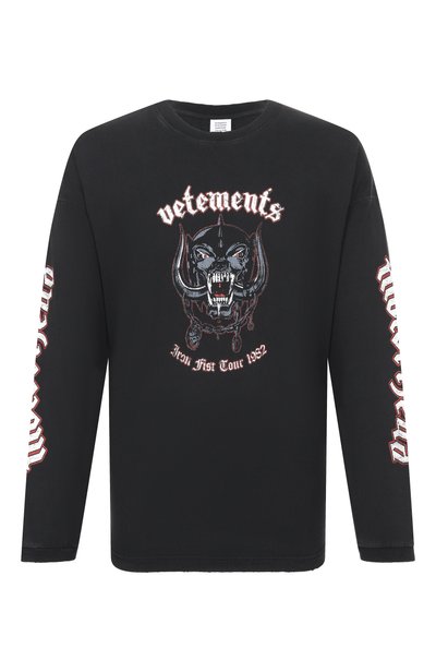 Мужская хлопковый лонгслив VETEMENTS, арт. MH27LS243B