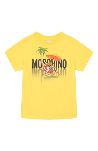 Хлопковая футболка MOSCHINO, арт. H7M04K/LAA01/4-8