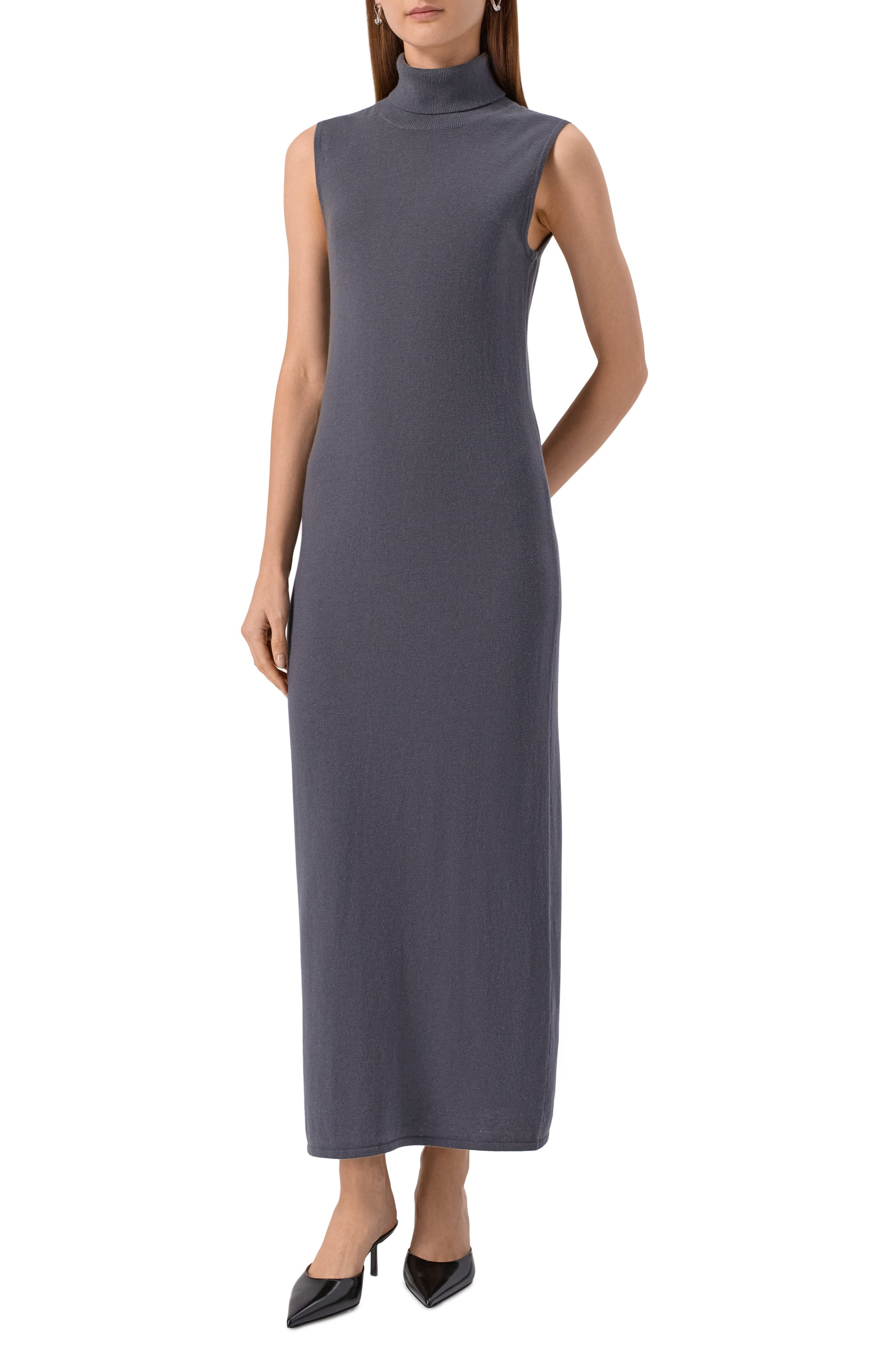 Платье из шерсти и кашемира 12 STOREEZ серого цвета по цене 26000 руб., арт. 127829, фото 3 Платье из шерсти и кашемира 12 STOREEZ, арт. 127829, фото 3