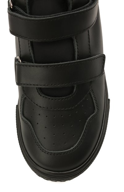 Кожаные кеды с мехом IL GUFO, арт. G873/VITELL0 M0VIE/27-30, фото 4