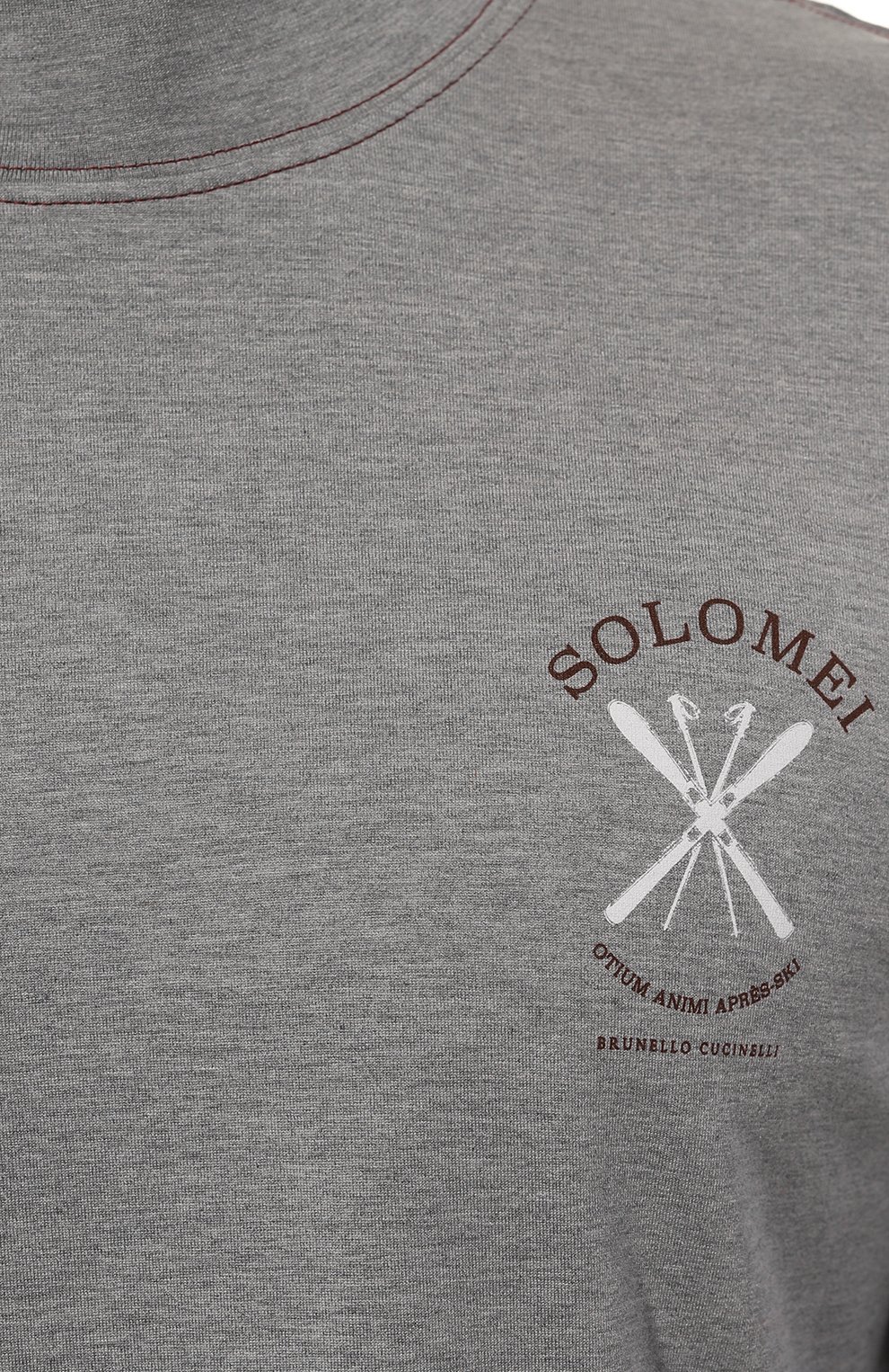 Шелковый лонгслив BRUNELLO CUCINELLI, арт. MM819KT70, фото 5