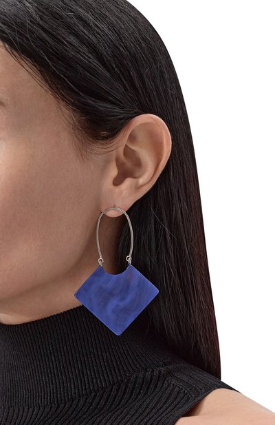 Серьги EMPORIO ARMANI синего цвета по цене 22900 руб., арт. EW001793 AF15480, фото 2 Серьги EMPORIO ARMANI, арт. EW001793 AF15480, фото 2