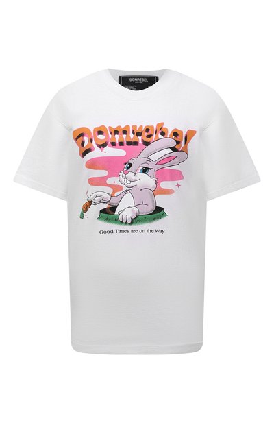 Женская хлопковая футболка DOMREBEL, арт. CARR0TS/B0X T/W