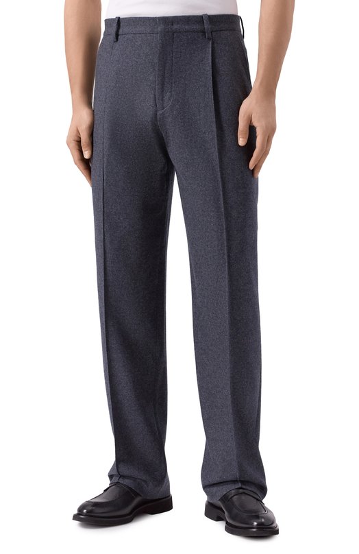 Шерстяные брюки 12 STOREEZ 134132 Серый  134132 Фото 3