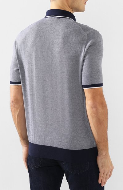 Поло из смеси хлопка и кашемира FIORONI, арт. MK20608C2, фото 4