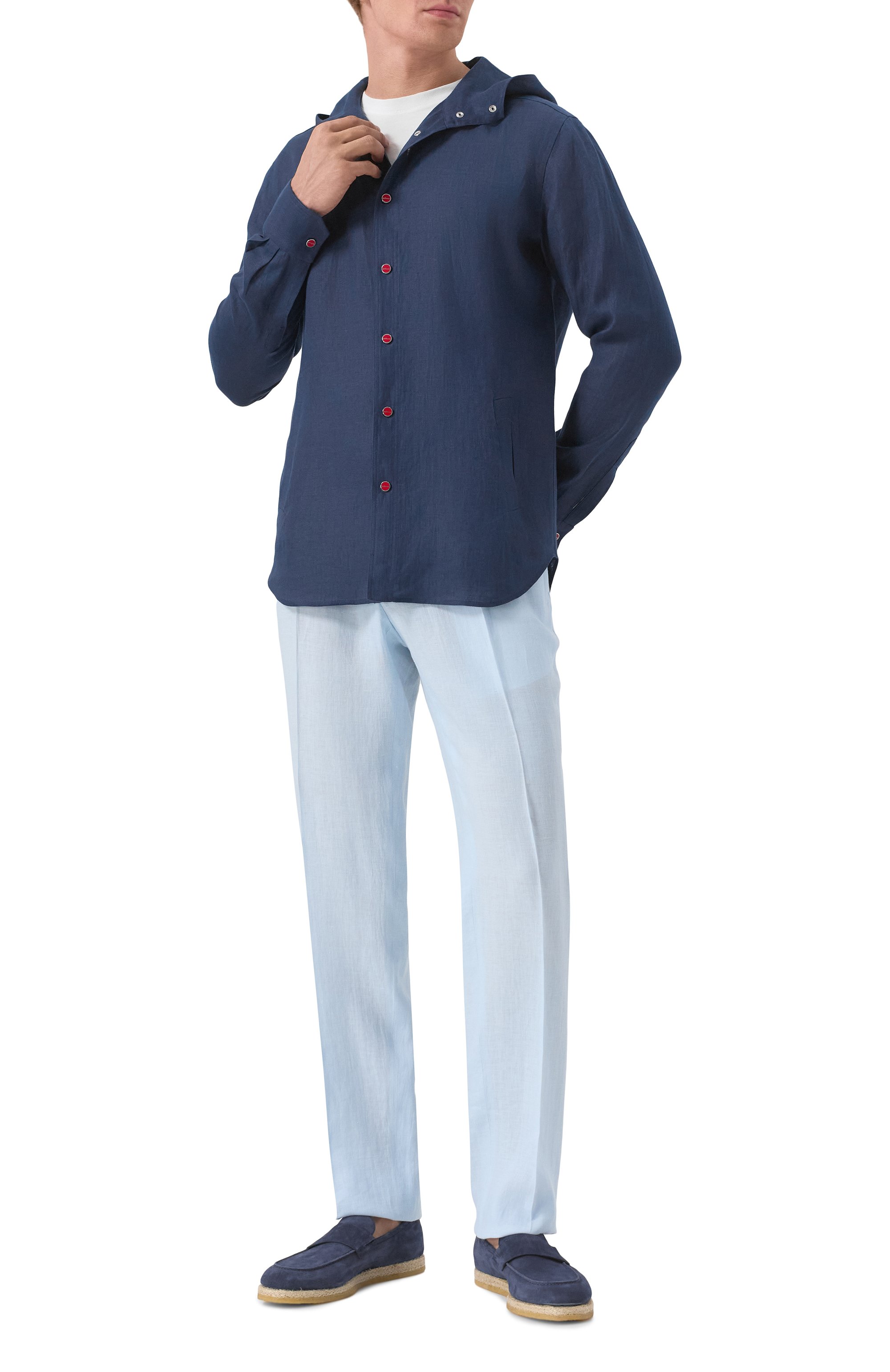 Льняные брюки KITON, арт. UPN01H0928602, фото 2