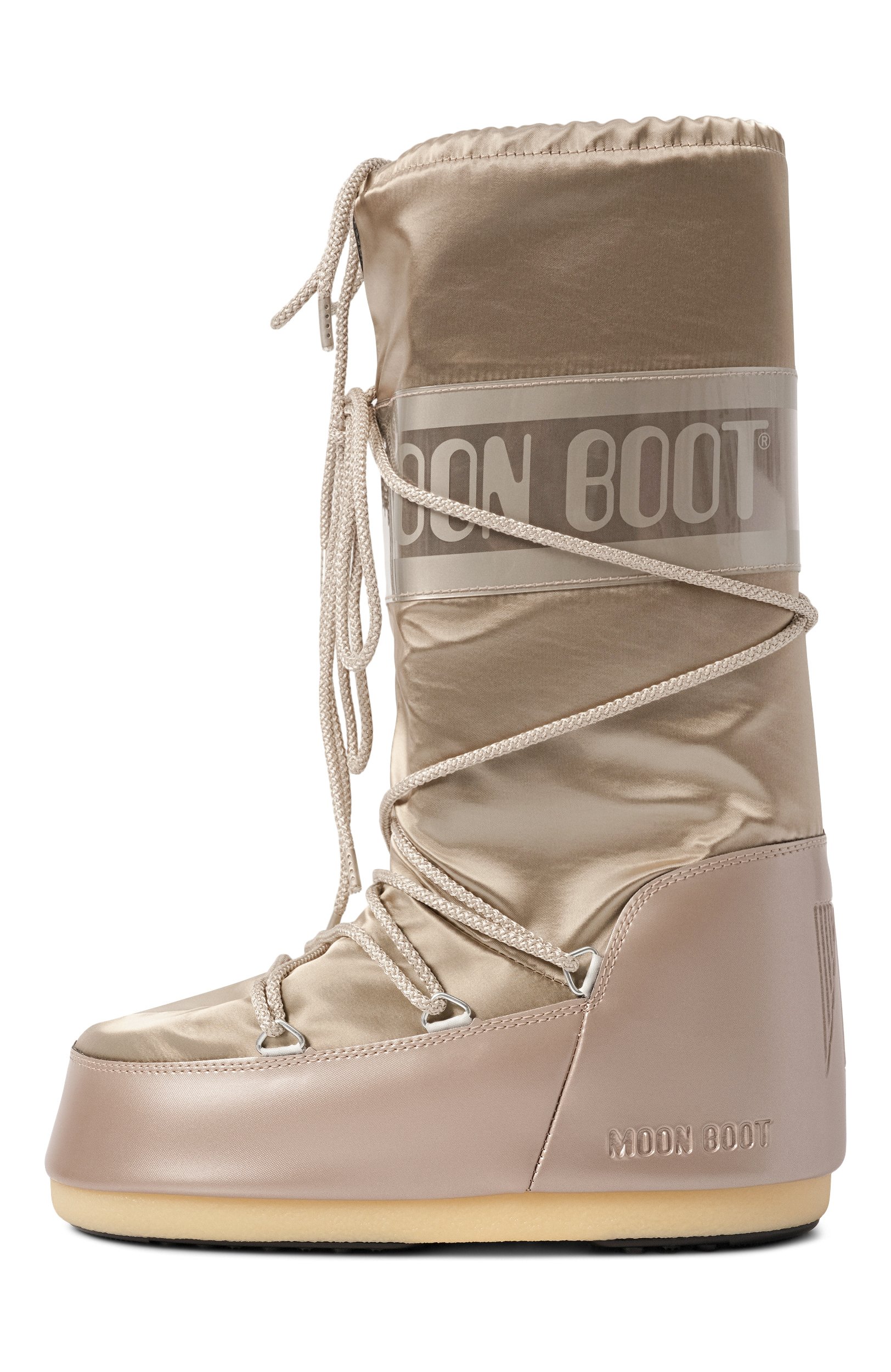 Текстильные сапоги icon MOON BOOT золотого цвета по цене 29050 руб., арт. 80D1401680, фото 4 Текстильные сапоги icon MOON BOOT, арт. 80D1401680, фото 4