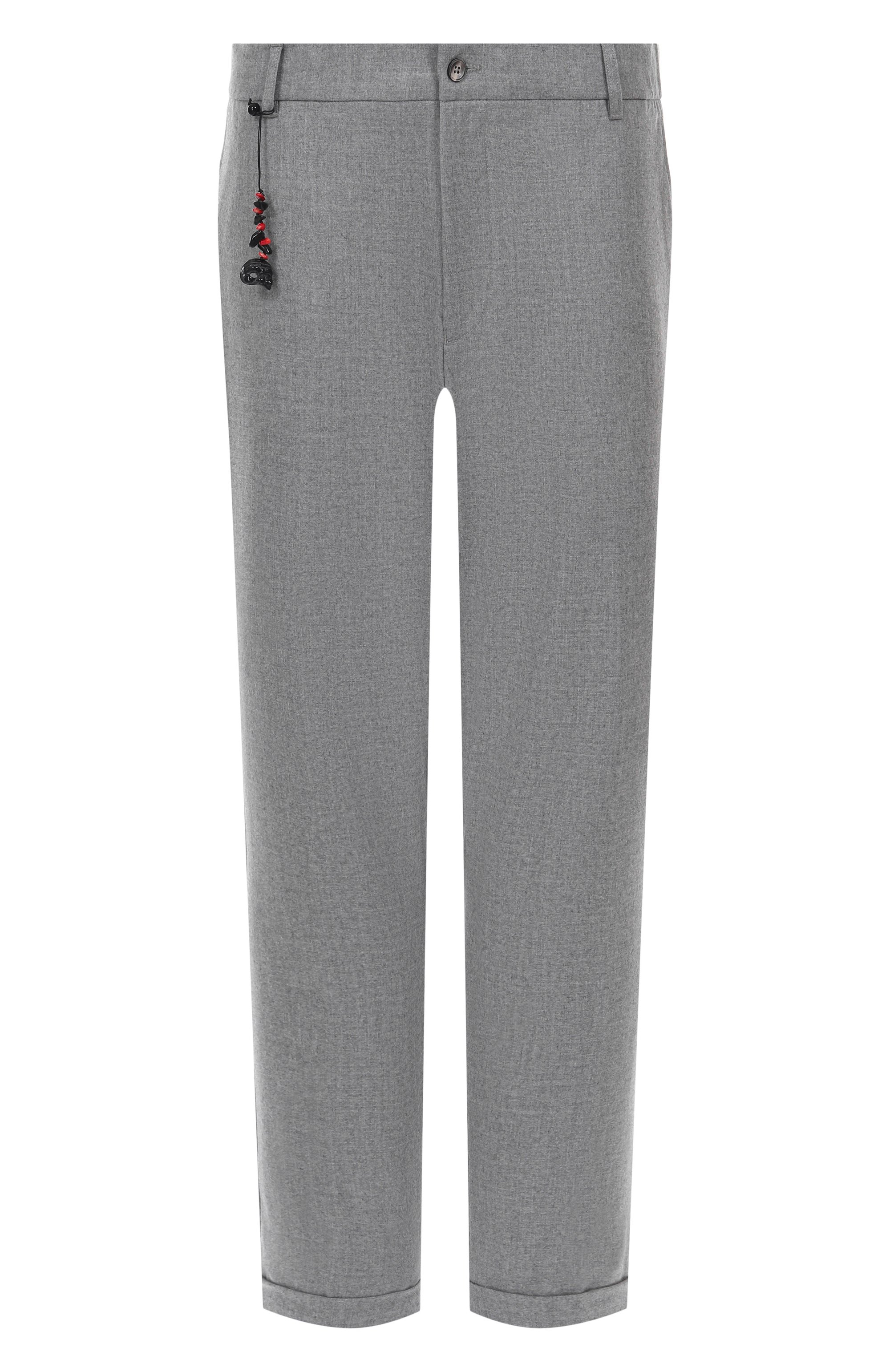 Кашемировые брюки MARCO PESCAROLO светло-серого цвета по цене 154000 руб., арт. MANU/5243/2, фото 1 Кашемировые брюки MARCO PESCAROLO, арт. MANU/5243/2, фото 1