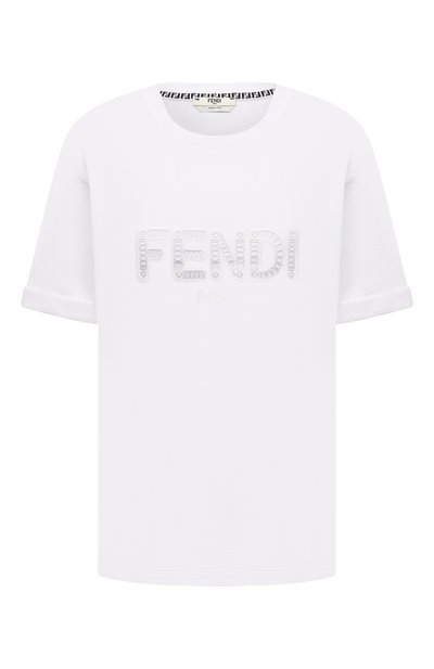 Женская хлопковая футболка FENDI, арт. FS7375 AFLT