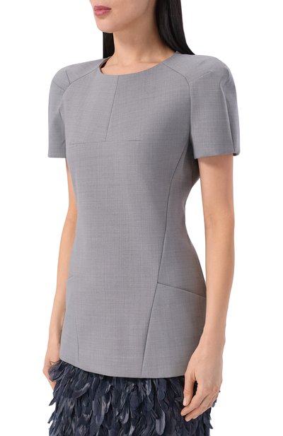 Топ DRIES VAN NOTEN серого цвета по цене 135000 руб., арт. 010747/3206, фото 3 Топ DRIES VAN NOTEN, арт. 010747/3206, фото 3