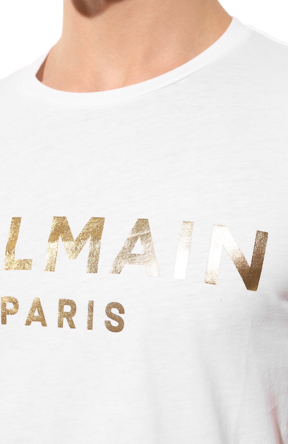 Хлопковая футболка BALMAIN, арт. YH1EF000BB29/GAD, фото 5