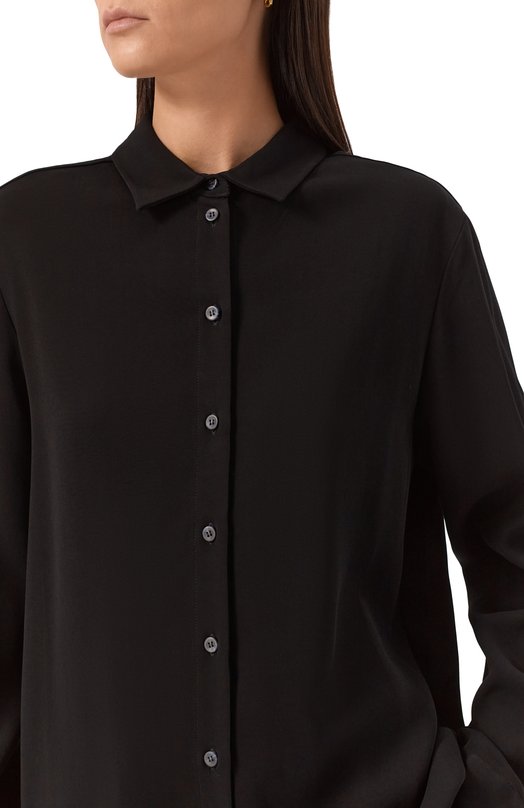 Блузка из вискозы ASCENO C0RE_T001F25 Чёрный  C0RE_T001F25 Фото 5