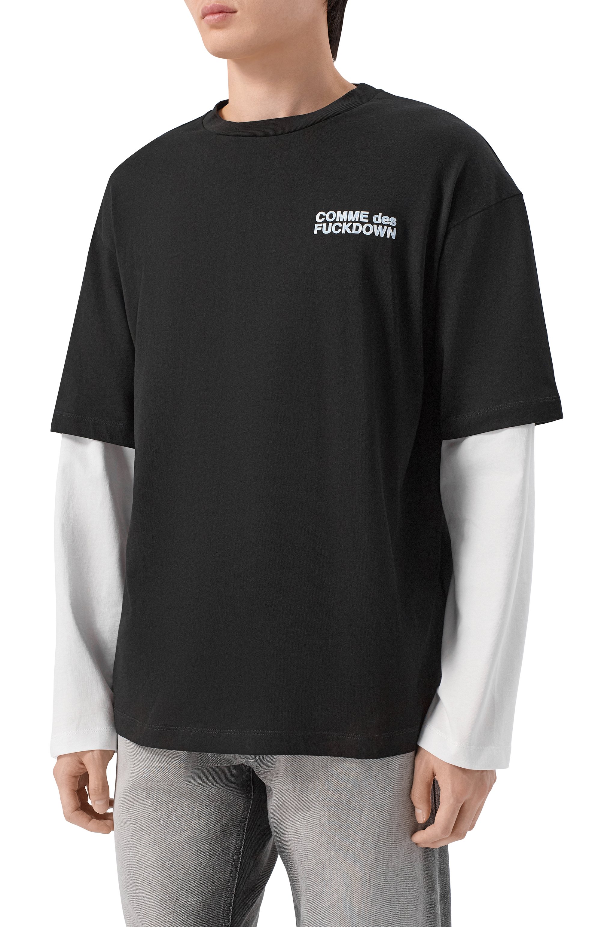 Хлопковый лонгслив COMME DES FUCKDOWN, арт. CFABM01969, фото 3