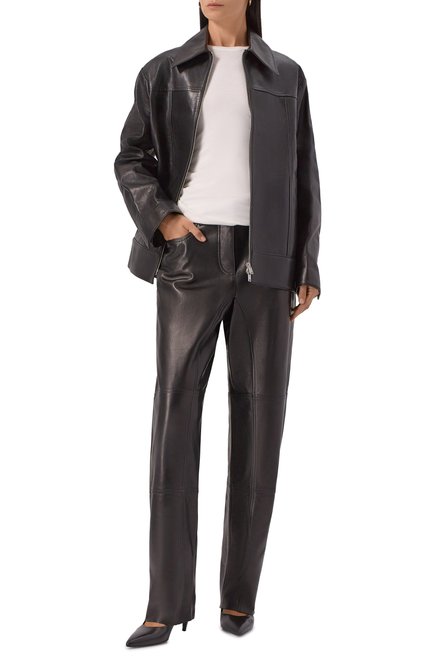 Женские кожаные брюки JIL SANDER, арт. J02KA0341/J07187