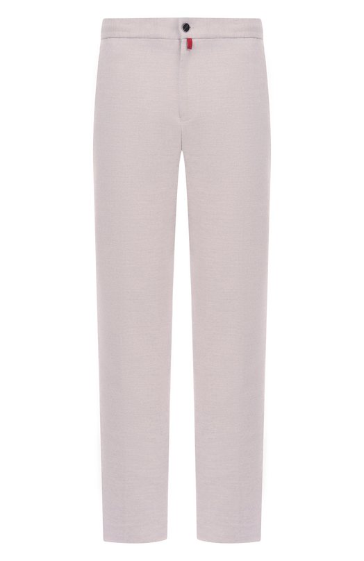 Брюки из хлопка и шерсти Kiton UPLACRK0131H03 Бежевый UPLACRK0131H03