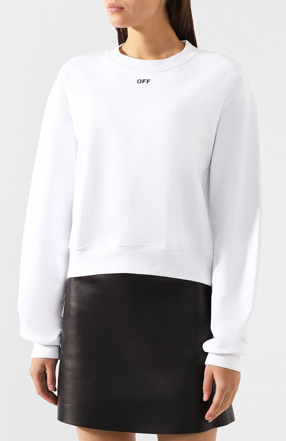 Хлопковый свитшот OFF-WHITE, арт. 0WBA026R190030530110, фото 3