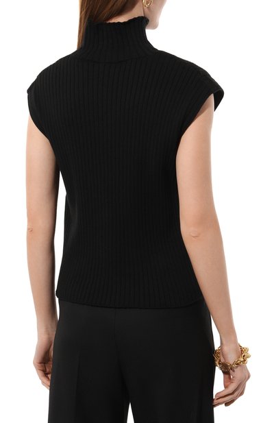 Топ из хлопка и шерсти A.P.C. черного цвета по цене 32450 руб., арт. C0GXHF23278LZZ, фото 4 Топ из хлопка и шерсти A.P.C., арт. C0GXHF23278LZZ, фото 4