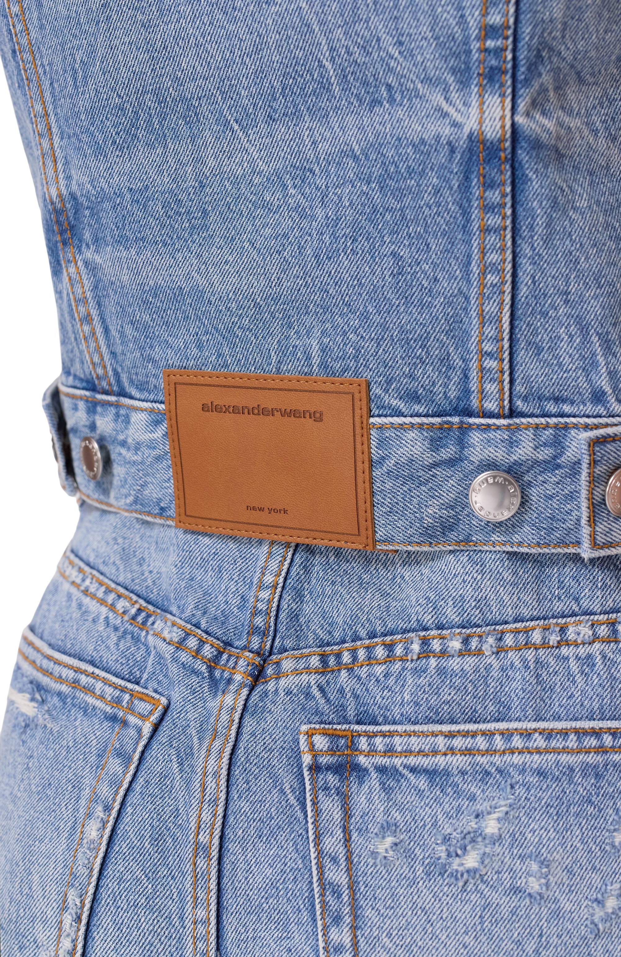 Джинсовый жилет ALEXANDER WANG, арт. 4DC2261990, фото 5