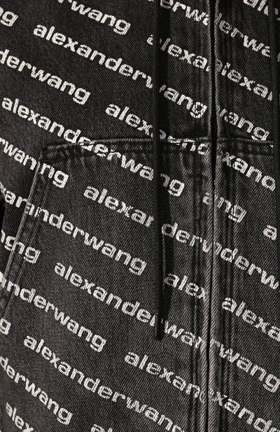 Джинсовый бомбер ALEXANDER WANG черно-белого цвета по цене 59950 руб., арт. 4D992394CG, фото 5 Джинсовый бомбер ALEXANDER WANG, арт. 4D992394CG, фото 5