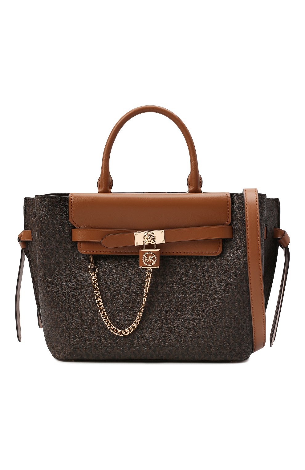 Женский сумка hamilton legacy large MICHAEL MICHAEL KORS коричневого цвета, арт. 30F1G9HS7B | Фото 7 (Сумки-технические: Сумки-шопперы; Материал сплава: Проставлено; Нос: Не проставлено; Драгоценные камни: Проставлено; Материал: Экокожа; Размер: large)