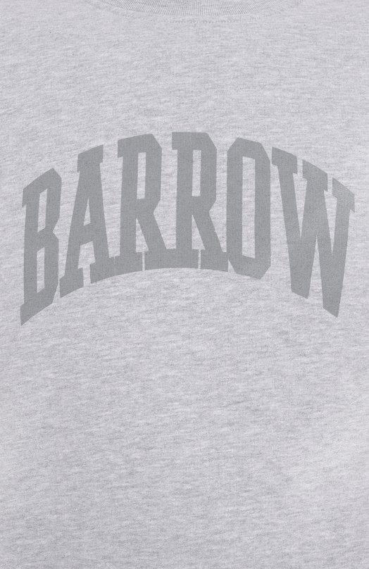 Хлопковый свитшот Barrow S5BWMASW044 Серый  S5BWMASW044 Фото 6