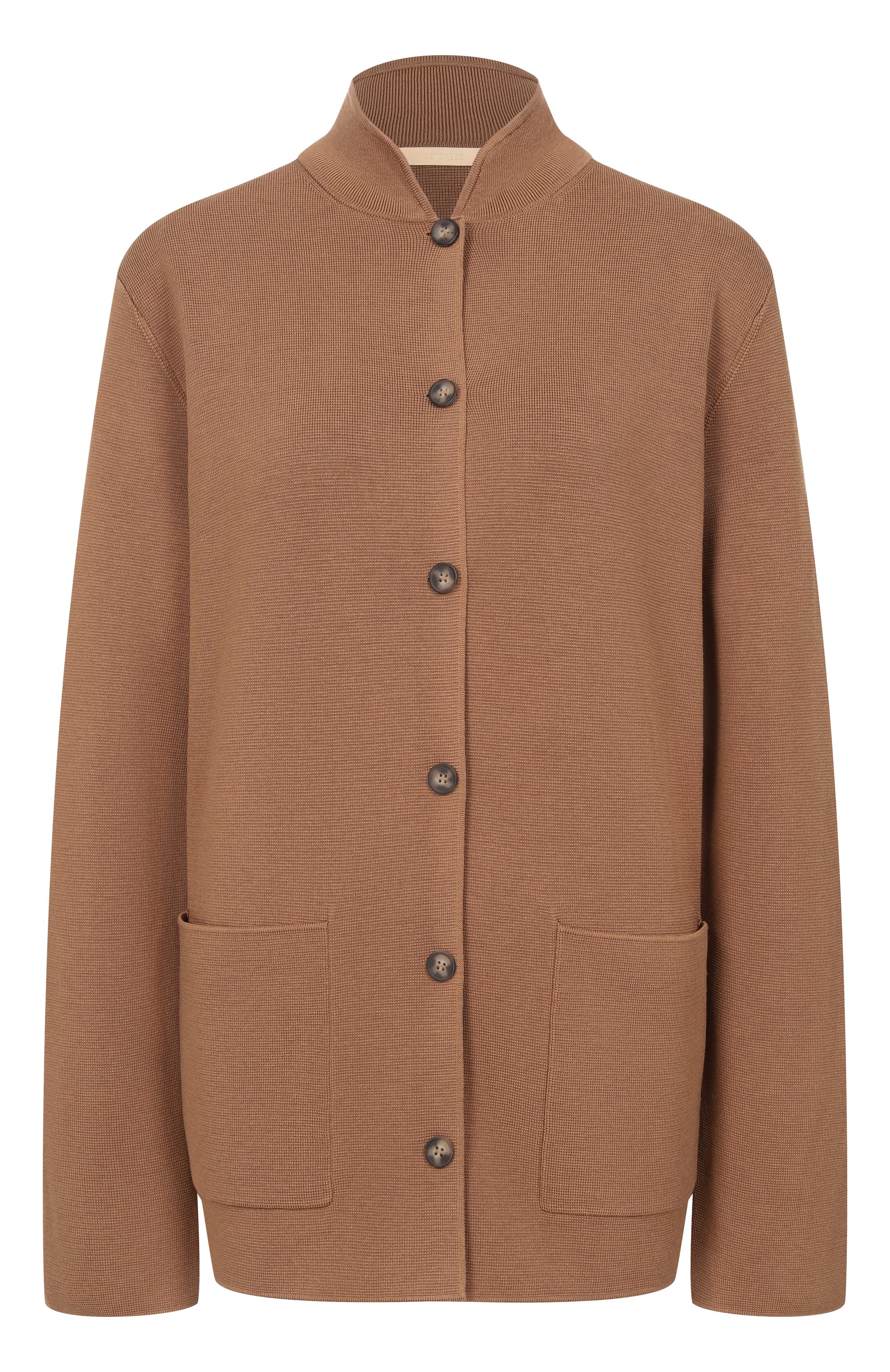 Жакет из шелка и хлопка 12 STOREEZ коричневого цвета по цене 29000 руб., арт. 137938, фото 1 Жакет из шелка и хлопка 12 STOREEZ, арт. 137938, фото 1