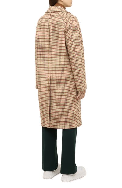 Шерстяное пальто LACOSTE кремового цвета по цене 113810 руб., арт. BH3048, фото 4 Шерстяное пальто LACOSTE, арт. BH3048, фото 4