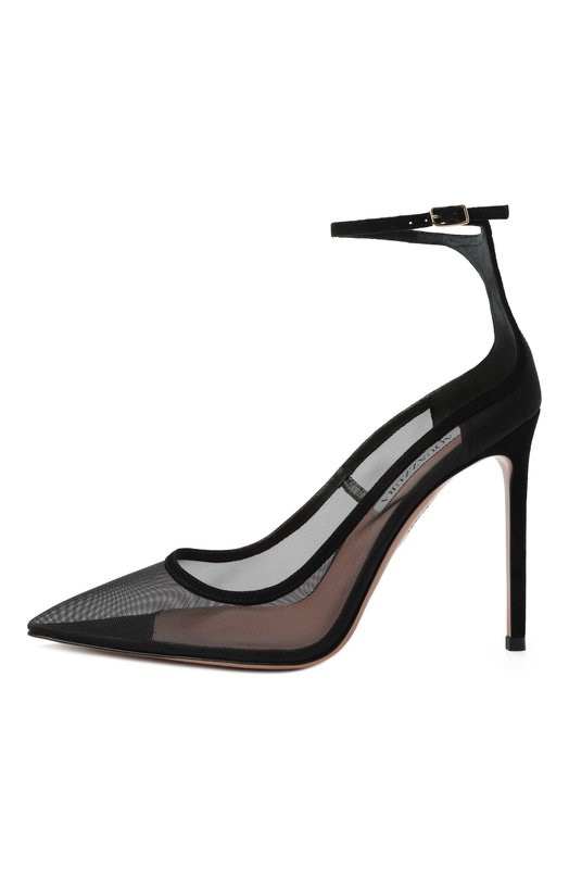 Туфли Love Affair Mesh 105 Aquazzura LAMHIGP0/FMD Чёрный  LAMHIGP0/FMD Фото 4