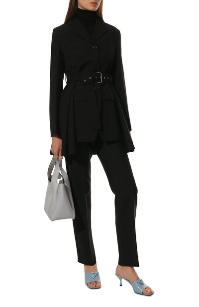 Кожаные мюли PRADA, арт. 1XX590-055-F0076-065, фото 2