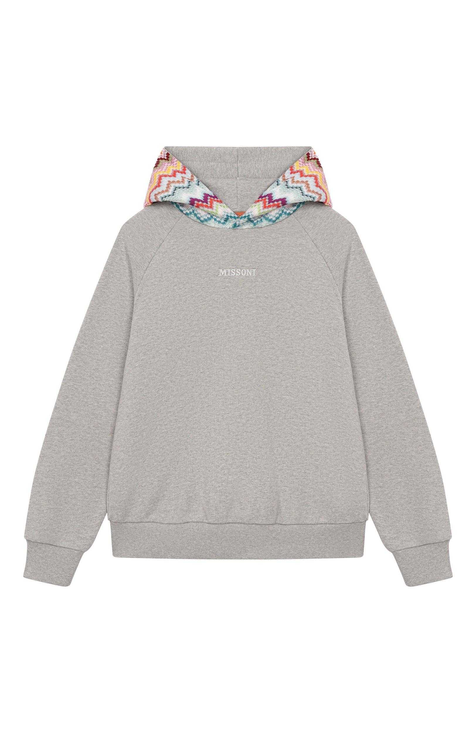 Хлопковое худи MISSONI серого цвета по цене 24200 руб., арт. MZ4B30/Z4104, фото 1 Хлопковое худи MISSONI, арт. MZ4B30/Z4104, фото 1