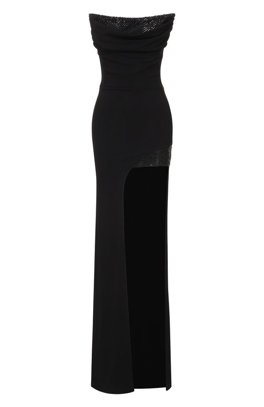 Платье с отделкой стразами Kamilla Purshie KP 2026/25 Чёрный KP 2026/25