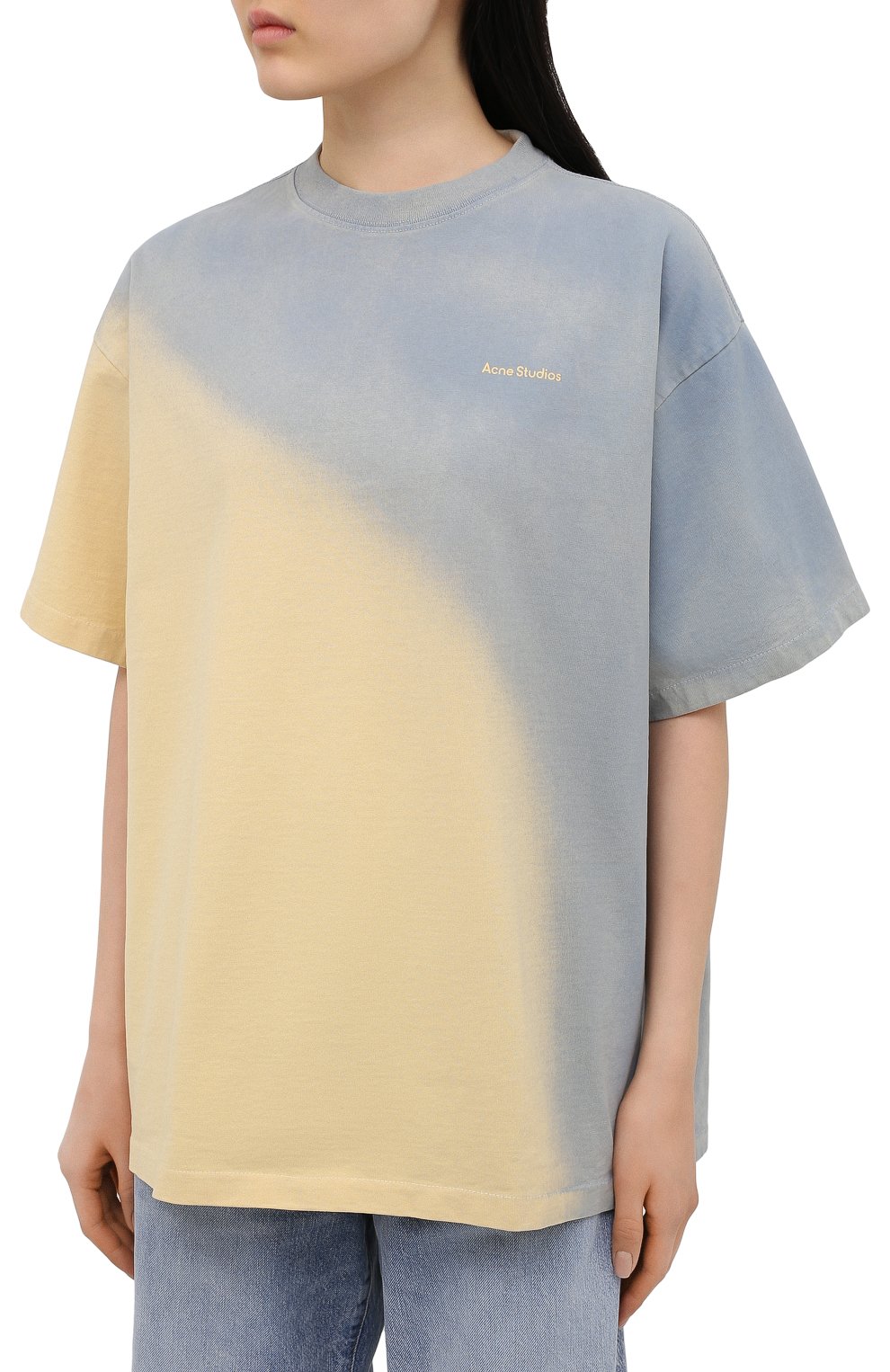 Хлопковая футболка ACNE STUDIOS, арт. AL0205, фото 3