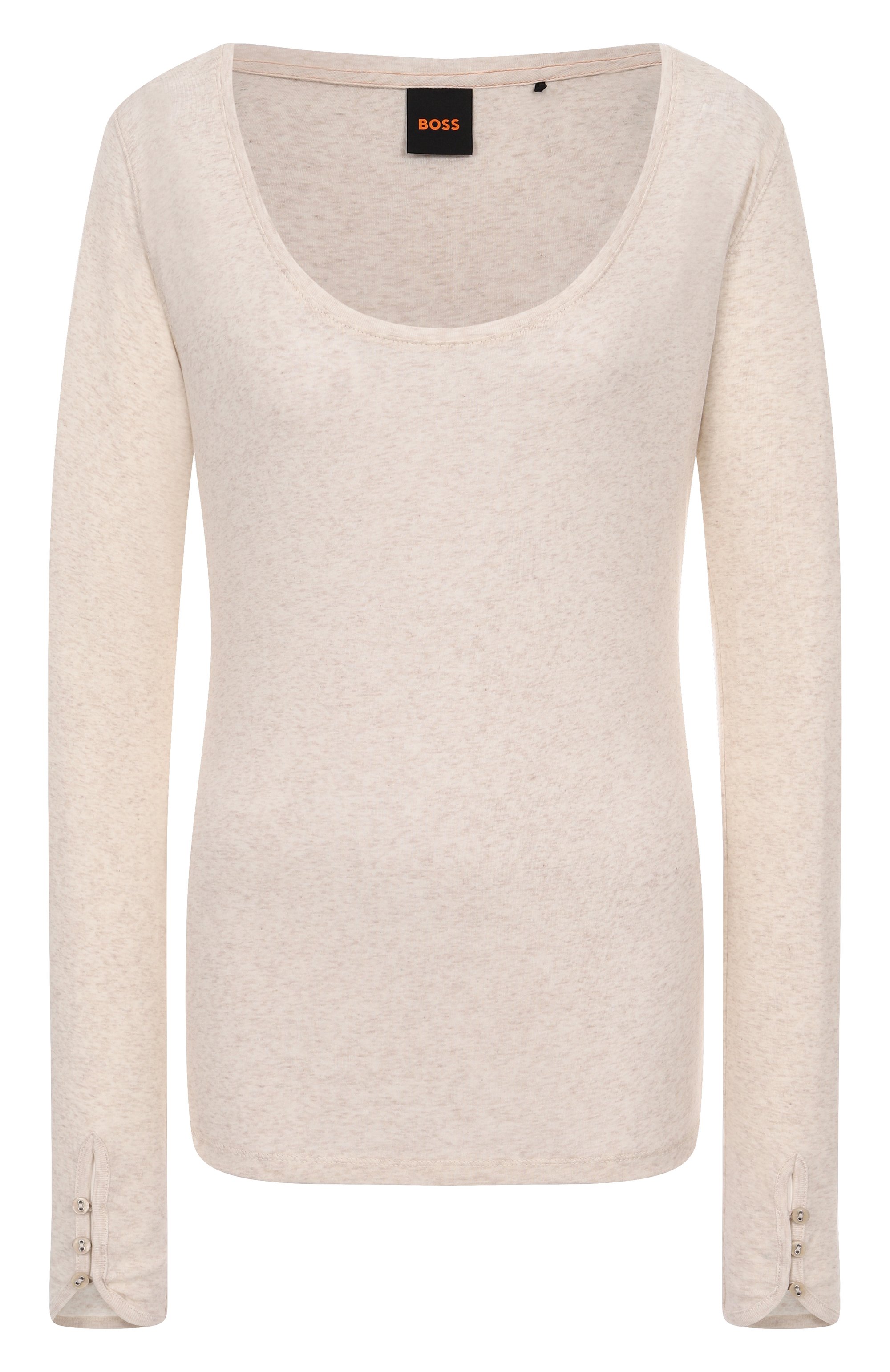 Лонгслив из хлопка и вискозы BOSS ORANGE, арт. 50542107, фото 1