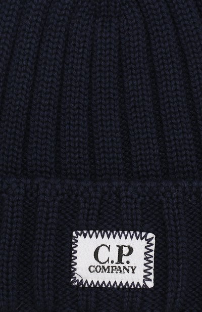 Шерстяная шапка с логотипом бренда C.P. COMPANY, арт. 05CMAC159A-003221A, фото 3