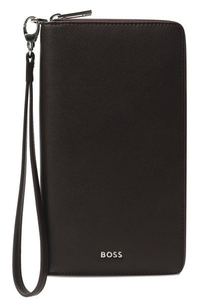 Кожаный футляр для документов BOSS темно-коричневого цвета по цене 31400 руб., арт. HBMA00096M, фото 4 Кожаный футляр для документов BOSS, арт. HBMA00096M, фото 4