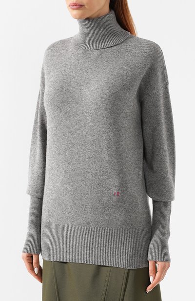 Кашемировая водолазка VICTORIA BECKHAM серого цвета по цене 59950 руб., арт. JU KNT 71008, фото 3 Кашемировая водолазка VICTORIA BECKHAM, арт. JU KNT 71008, фото 3