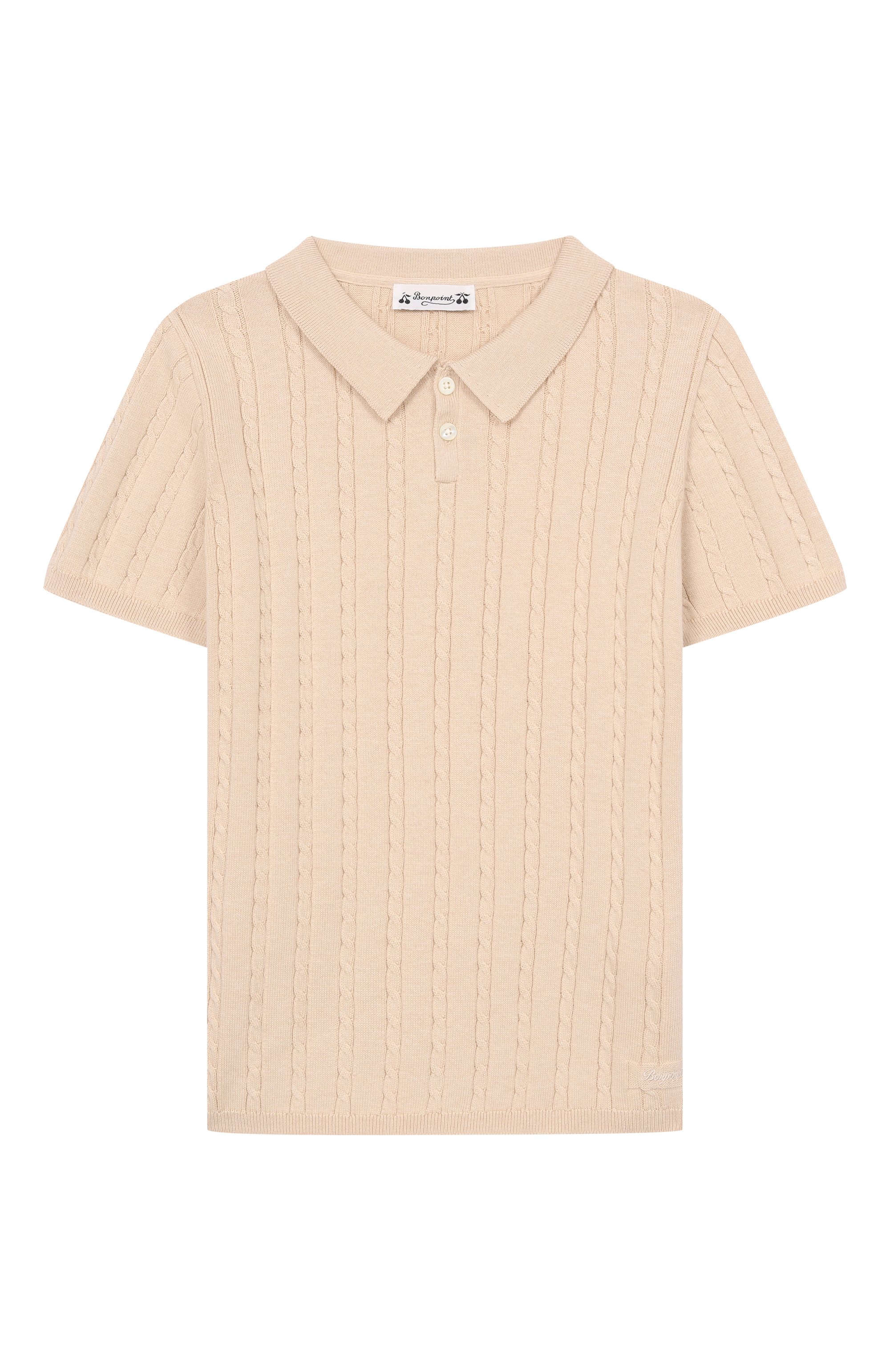 Поло из хлопка и кашемира BONPOINT, арт. S06BJUK00004/10A-12A, фото 1