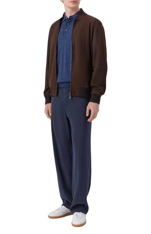 Брюки из лиоцелла Kiton UFPPELK0606H Синий  UFPPELK0606H Фото 2