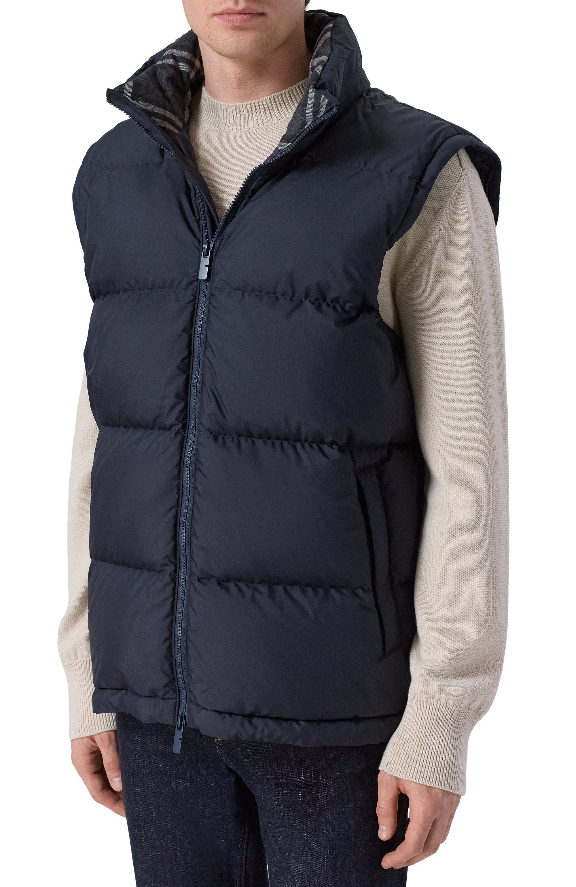 Пуховик BURBERRY темно-синего цвета по цене 238500 руб., арт. 8112661, фото 7 Пуховик BURBERRY, арт. 8112661, фото 7