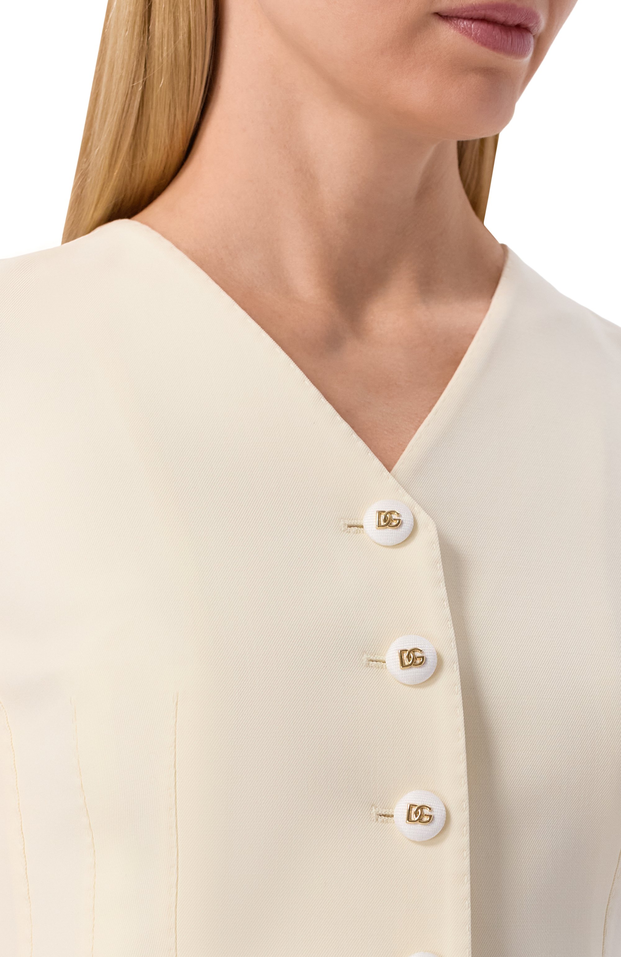 Жилет из шерсти и шелка DOLCE & GABBANA, арт. F79H6T/FUBGC, фото 5