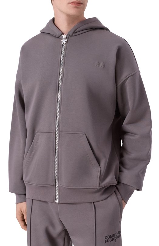 Хлопковая толстовка Comme des Fuckdown CFABM01862 Серый  CFABM01862 Фото 3