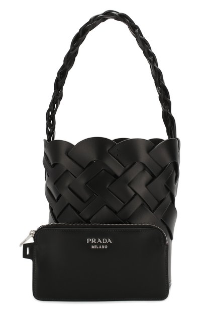 Сумка bucket PRADA черного цвета по цене 250000 руб., арт. 1BE049-2DI4-F0002-OOO, фото 5 Сумка bucket PRADA, арт. 1BE049-2DI4-F0002-OOO, фото 5