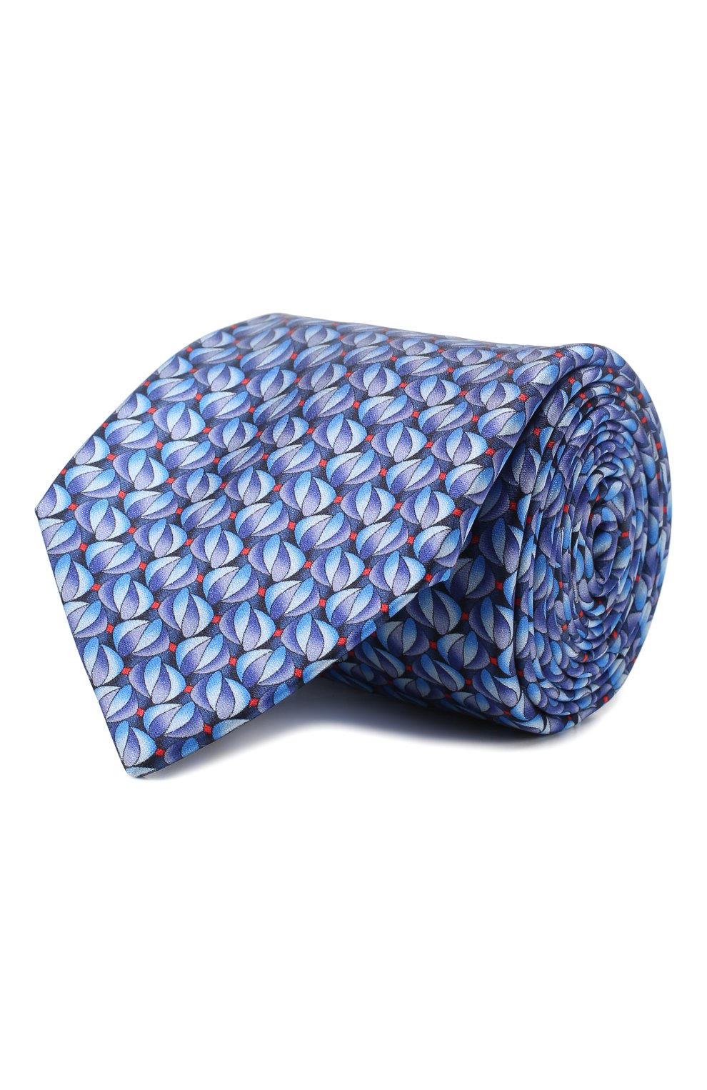 Шелковый галстук ZILLI синего цвета по цене 25800 руб., арт. 50532/TIES, фото 1 Шелковый галстук ZILLI, арт. 50532/TIES, фото 1
