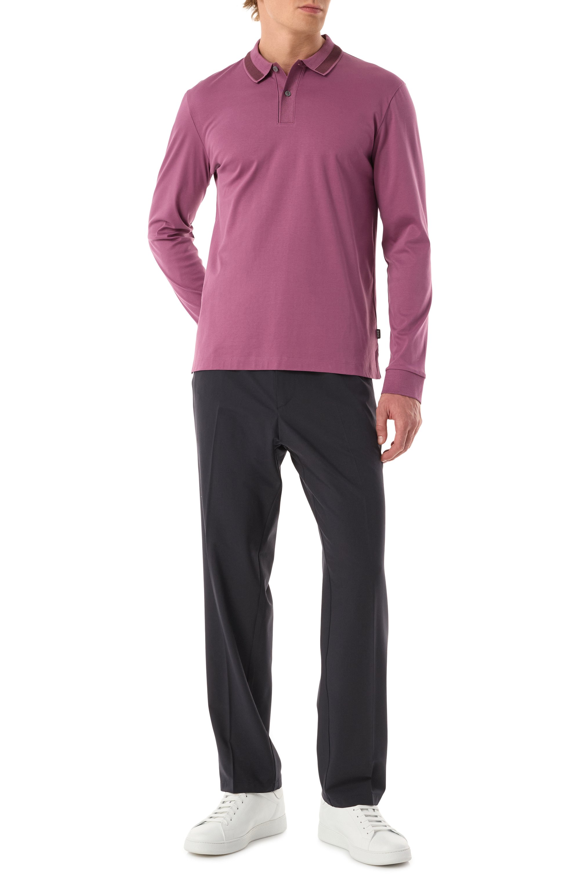 Хлопковое поло BOSS, арт. 50531787, фото 2